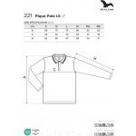 Malfini Pique polo 221 LS námořní modrá – Zboží Dáma
