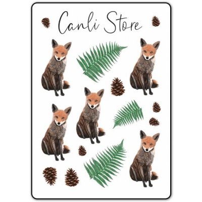 Samolepky Canli - Liška (A6) – Zboží Živě