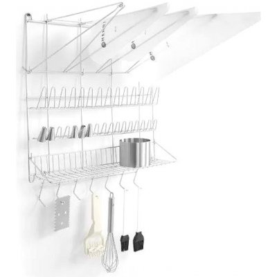 Hendi Nástěnná police nejen na plnící sáčky, 500x360x(H)560mm – Zboží Mobilmania