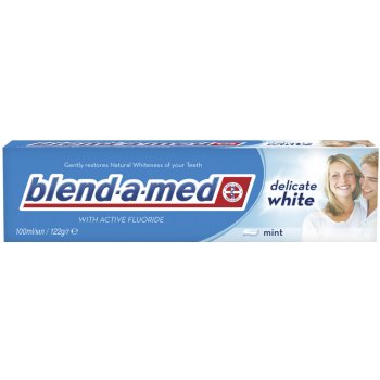 Blend-a-med 3D White zubní pasta s bělicím účinkem příchuť Delicate White (Tri Dimensional Whiteness for a Beautiful Smile) 100 ml