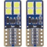 AMIO LED CANBUS 8SMD 2835 T10e (W5W) White 12V / 24V – Hledejceny.cz