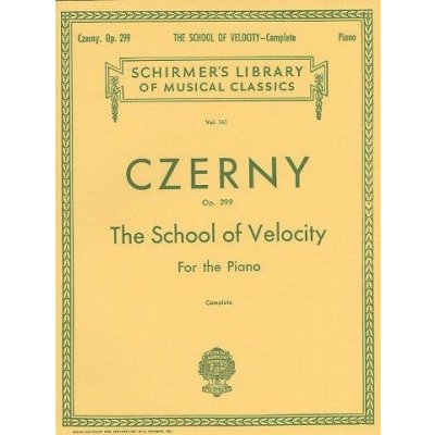 Carl Czerny Škola zběhlosti The School Of Velocity Op.299 Complete noty na klavír