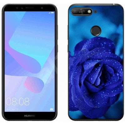 Pouzdro mmCase gelové Huawei Y6 Prime (2018) - modrá růže – Zbozi.Blesk.cz