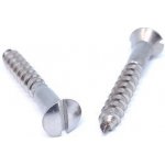 Vrut do dřeva s čočkovou hlavou a průběžnou drážkou, DIN 95, nerez A2 4 x 50, balení 1 ks – Zboží Mobilmania