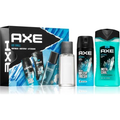 Axe Ice Chill osvěžující sprchový gel 3 v 1 400 ml + deodorant a tělový sprej s 48hodinovým účinkem 150 ml + osvěžující voda po holení 100 ml