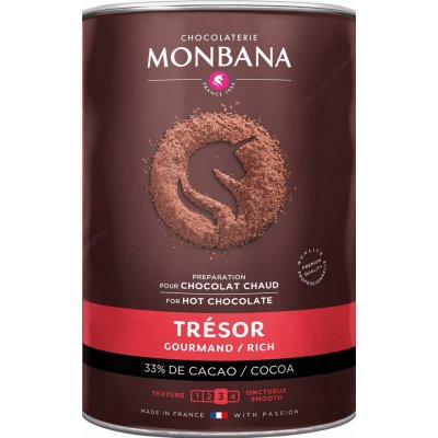 Monbana horká čokoláda Tresor 1 kg
