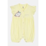 JOYCE Dívčí kojenecký overal krátký UNICORN Žlutá růžová – Hledejceny.cz