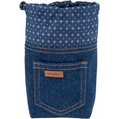 Amiplay Pamlskovník pro psy JEANS tmavě modrá 10 x 7 x 14 cm – Hledejceny.cz