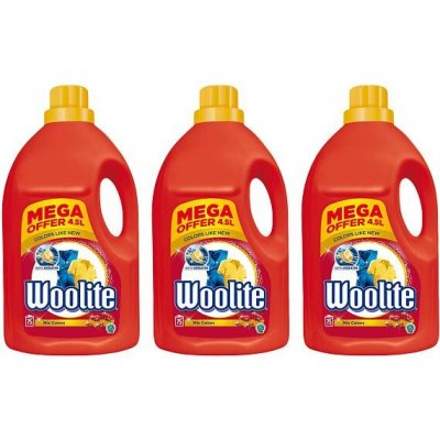 Woolite prací gel Color 3 x 4,5 l 75 PD – Zboží Mobilmania