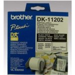 Brother 62mm x 100mm, bílá, DK11202 – Zboží Mobilmania