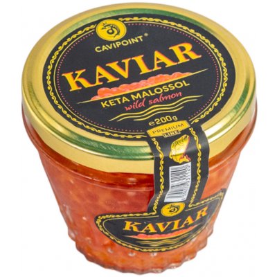 Gourmet Partners kaviár z divok. lososa Keta Premium Gold 200 g – Zboží Dáma