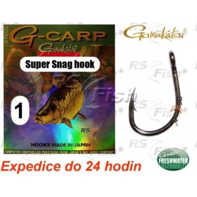 Gamakatsu G-Carp Super Snag Hook Black vel.6 10ks