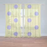 Sablio Záclony Fialové tečky: 2ks 150x250cm – Hledejceny.cz
