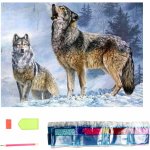 Norimpex Diamantové malování Vlčí volání 30 x 40 cm – Sleviste.cz