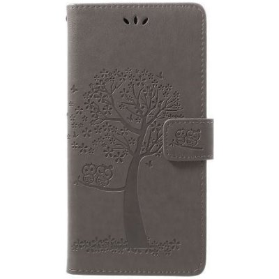 Pouzdro Tree PU kožené peněženkové Samsung Galaxy A70 - šedé – Zboží Mobilmania