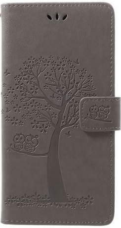 Pouzdro Tree PU kožené peněženkové Samsung Galaxy A70 - šedé