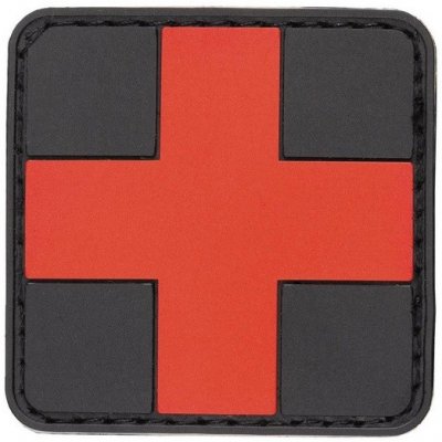 nášivka Medic First Aid červený kříž 3D PVC – Zboží Mobilmania