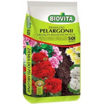 BioVita Zemina pro muškáty a balkónové rostliny 50 l