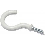Hák s límcem oplastovaný, 30x3mm, bílá – Hledejceny.cz