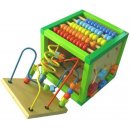 Dřevěná hračka Baby Mix edukační kostka Ale TP 52337