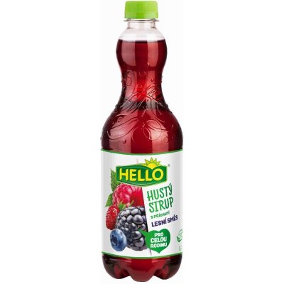 HELLO Hustý sirup s příchutí lesní směs 700 ml – Zbozi.Blesk.cz