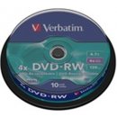 Verbatim DVD-RW 4,7GB 4x, spindle, 10ks (43552)