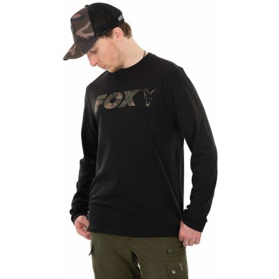 Fox triko s dlouhým rukávem Fox Black Camo LS – Zboží Dáma