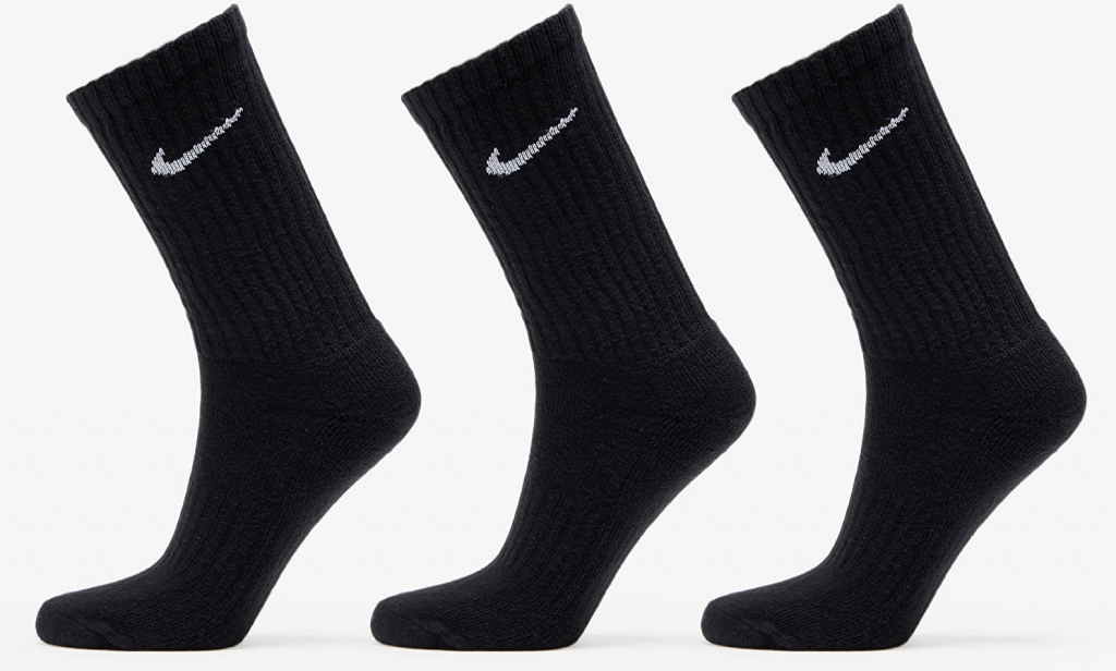 Nike 3-Pack Cushioned Crew Socks Black