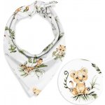 Biante dětský bavlněný šátek Sandra SA-475 Zvířátka v Safari na bílém – Zboží Dáma