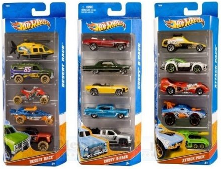 Mattel Hot Wheels anglicaky 5 ks