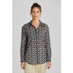 Gant rel g pattern cot silk shirt modrá