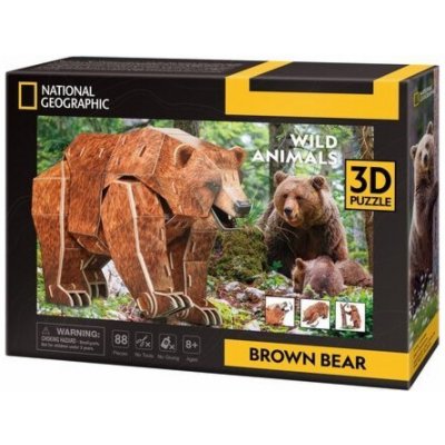 Cubic Fun 3D puzzle Medvěd hnědý 77 ks – Hledejceny.cz