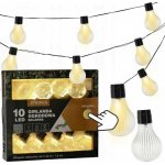 Garden Line Solární LED světelný řetěz Stripes 3,8 m černý/teplá bílá – Hledejceny.cz