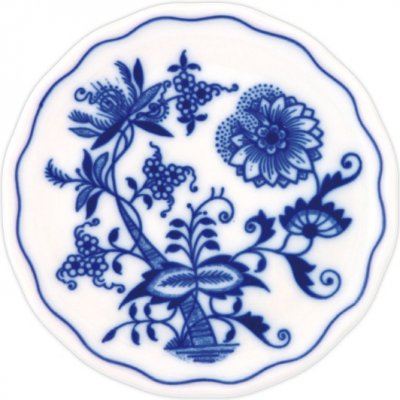 Český porcelán Dubí Podložka pod konev 10119 Cibulák 14,5 cm