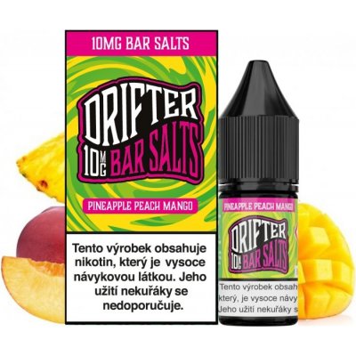 Drifter Bar Salts Pineapple Peach Mango 10 ml 10 mg – Zboží Mobilmania