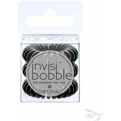 invisibobble® ORIGINAL True Black gumičky 3ks černá – Zboží Dáma