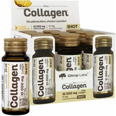 Olimp Kolagenový shot 10 000 mg Ananas 20 x 25 ml – Hledejceny.cz