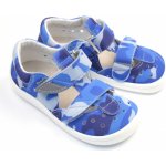 Beda Barefoot sandály Blue Military modré – Zboží Dáma