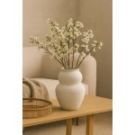 House Doctor – Váza Juno z kameniny, bílá, výška 22,5 cm – Hledejceny.cz