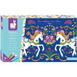 Janod Malování pískem Jednorožec barevný písek se třpytkami Sada Midi – Zboží Dáma