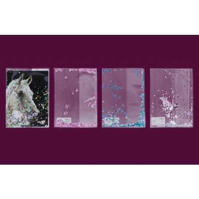 Wiky Obal na sešit A5 glitter – Zboží Dáma