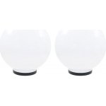 50655 vidaXL Kulovité LED lampy 2 ks koule 25 cm PMMA – Hledejceny.cz