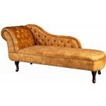 Interior Chesterfield tmavě žlutá samet LEN41252 – Zboží Dáma