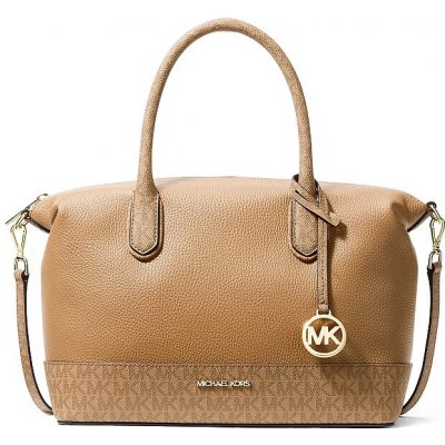 Michael Kors Hyde medium kožená kabelka hnědá camel – Hledejceny.cz