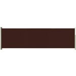 vidaXL Zatahovací boční markýza hnědá 180 x 600 cm – HobbyKompas.cz