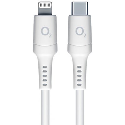 O2 197762 USB-C x Lightning, 1,2m, bílý – Zboží Živě