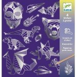 Djeco Vyškrabávací obrázky nálepky Metalické ornamenty – Zboží Dáma
