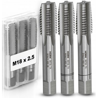 Horn Závitník M18 HSS, závit MF18x2,50 mm, sada 3 ks – Hledejceny.cz