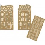 Det Gamle Apotek Adventní papírové sáčky se samolepkami Christmas Ginger, přírodní barva, papír – Hledejceny.cz