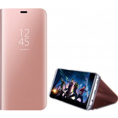 Pouzdro SES Zrdcadlové plastové flip Samsung Galaxy A70 A705F - růžové